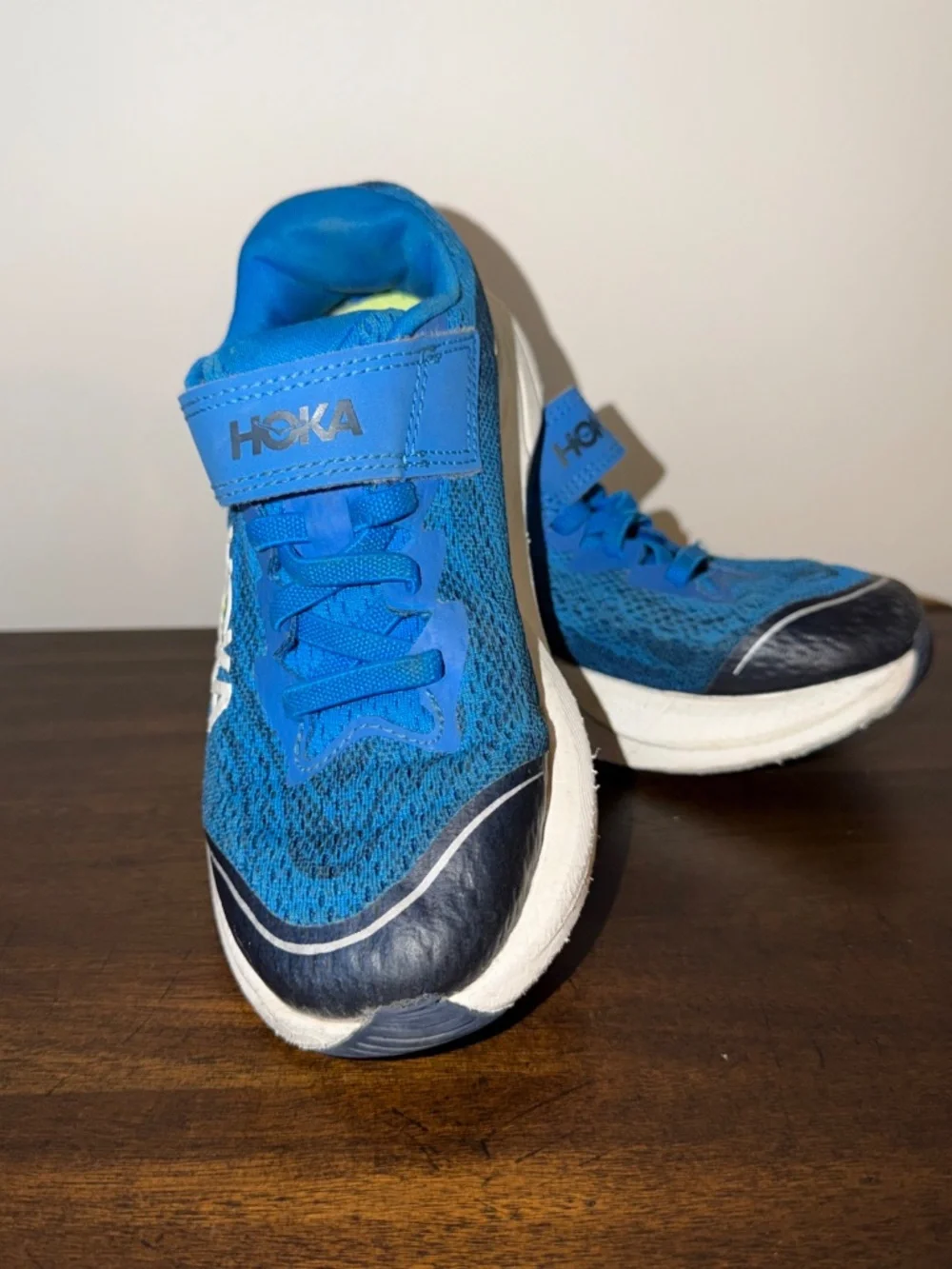 HOKA Rincon 4 Little Kids Size 1 Blue Running Shoes